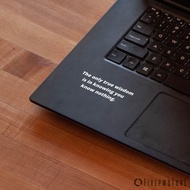 Know Nothing Quote Sticker - Philosophy Socrates Quote Sticker for Mac Asus Acer laptop