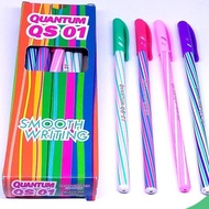 Quantum QS 01 Ballpoint Pens, 12 Pieces - Quantum Pens, 12 Pcs