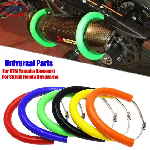 For Honda Yamaha Motocross Universal Silicone Exhaust Protector Can Cover CR250 CRF230F CRF250R CRF2