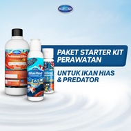 Bluecore Fish Care Starter Kit Package with Water Purification Starter Bacteria for/ Ponds, Aquarium