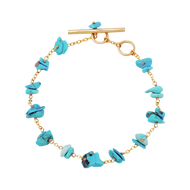 【販賣】NATURALI JEWELRY 鵝卵石綠松石手鍊