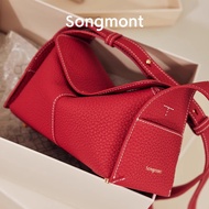 Songmont Genuine Leather Roof Bag All-Match One-Shoulder Diagonal Female Bag