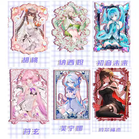 Anime Goddess Story Metal Card Collection Card Boa Hancock Hatsune Miku Yor Forger Kafka Christmas B