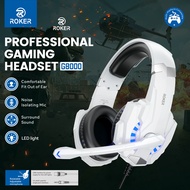 ROKER G8000 Gaming Headset LED RGB – Noise Cancelling Mic Surround Sound Headphone Gaming PC PS4 HP