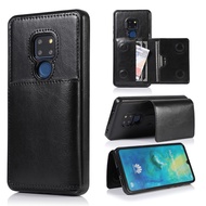 Casing Huawei Mate 20 Mate 20 Pro 20 lite Case With Card Slot Support Leather PU Soft TPU Phone Cover