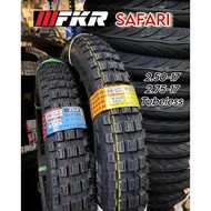 FKR TYRE TAYAR 17 Tube type TUBELESS SAFARI 225 250 275 TYRES TIRE TIRES KEBUN MOTORCROSS MOTOCROSS 