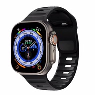 Suitable for Huaqiangbei Apple applewatch9 Strap s8/s9Ultra Watch Strap Silicone Tape HK8promax