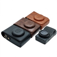 PU Leather Camera Bag For Ricoh GR GRII GRIII GR GR2 GR3 3X GRIV GR4 Full Body Cover With Strap