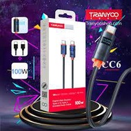 TRANYOO CABLE TYPE C TO C 100W 1 METER