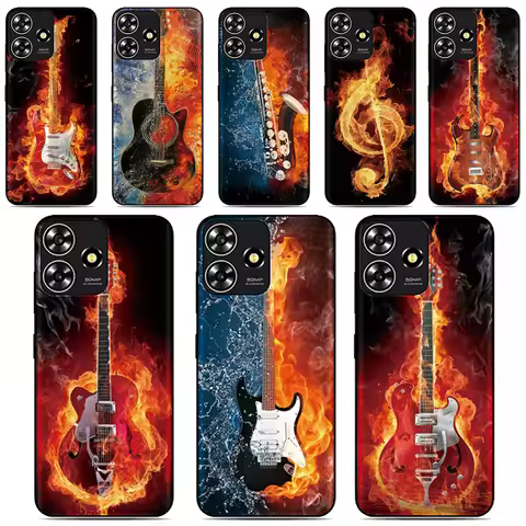 Flame Musical Cover For Sharp Aquos R10 R9 R8 R8s Pro R2 R3 Air Zero6 Wish 5 4 Sense 10 9 8 6 6s 3 L