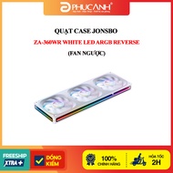 JONSBO ZA-360WR White LED ARGB REVERSE case fan (REVERSE fan)
