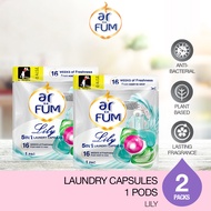 ar FÜM 5in1 Laundry Capsule 1 Pods x 2 Packets - Amore/Lily