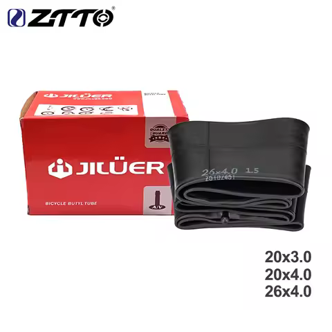 ZTTO 1pcs Fat Bicycle Tube 20x3.0 20x4.0 26x4.0 Bike Inner Tube For Snowmobiles Bicycles A/V Black T