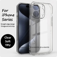 Clear TPU Cover for IPHONE 13 12 11 PRO XR X XS MAX MINI 6S 6G 7G 8G PLUS Transparent Shockproof Soft Phone Case