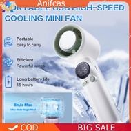 Portable Handheld Personal Turbo Fan USB Rechargeable Cooling Fan 199 Gear Speed