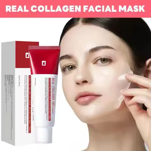 Real Collagen Fit, Collagen Wrapping Mask, Collagen 670,000ppm, Peel Off Facial Mask for elasticity,