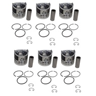 STD Piston Kits & Rings Set 102mm 8-97176-836-0 8971768360 8-94455-912-0 Fits for Isuzu 6BD1T Engine