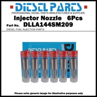 6x Diesel Fuel Injector Nozzle Tip DLLA144SM209 NP-DLLA144SM209 for ISUZU 6SD1 1153003690