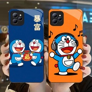 DJ-19 Doraemon Casing GLASS soft frame black Infinix Smart Hot Note Infin 50Pro 40i 9 6 10 30i 50i 5