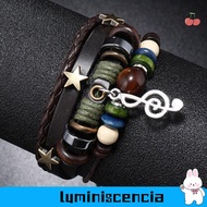 LUMINISCENCIA Beaded Bracelet, Multi-Layer Handmade Fairy Core Accessories, Fashion Musical Note Boh