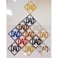 Fathers Day Cut Out Paper Decoration for Art and Craft