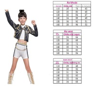 Anime KPop Huntrix Zoey Mira Rumi Săn Quỷ Trang Phục Hóa Trang Cho Trẻ Em Bé Gái Trắng Đen Vàng Hall