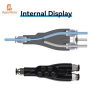 ApexMoto For Bambu Lab AMS Connector 4-in-1 PTFE Adapter Pipe Expansion Port 4 Feeding Multi-color F