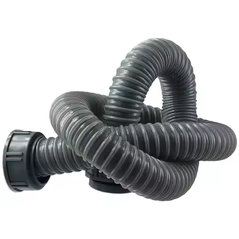 1m Flexible Sink Downpipe Kitchen Washbasin Washbasin Drainpipe Double Screw Oral Extension Hose Fit