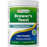 Best Naturals 100% Pure Brewers Yeast Powder - 16 oz - Supports for Increased Breast Milk Supply Dur