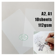 10sheets A2 A1 Tracing Paper 112g Vellum Paper / Translucent Paper