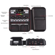 Guitar Multi Effects Pedal with 18 Amp/Cab Models 12 Drive 6 Delay 4 Reverb Dynamic 3 Filter Modulat