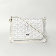 GOYARD PLUMET三層WOC白色PVC肩背包