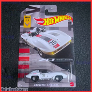 Hot Wheel Corvette Stingray 1959 White Corvette Collections Series 2023 Hotwheels Diecast Car Metal 