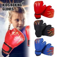 [一對裝] 紅色 泰拳手套 拳擊手套 散打拳套 兒童 打沙袋 沙包 泰拳訓練 跆拳道