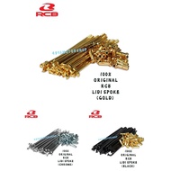 100% ORIGINAL RACING BOY RCB LIDI SPOKE RIM & SPOKES GOLD / CHROME / BLACK RANTING 155 157 161 163 1