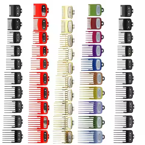 8/10pcs Professional Hair Clipper Limit Guide Comb For Wahl/Kemei/VGR/Wmark Universal Barber Guide C