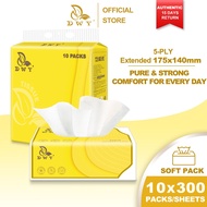 【10 Packs】DWY Tisu Muka  5-ply Premier Tissue Deluxe Soft Pack Face Tissue 175x140mm 300 sheets