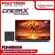 LED TV Polytron 40 Inch PLD40B150 40B150 SOUND BAR RESMI 100 ORI