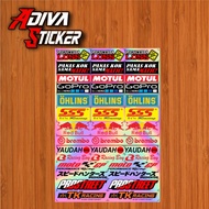 Stiker Motor Racing Hologram Bijian - sss yaudah oyo prostreet rcb