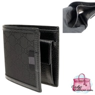 (CHAT BEFORE PURCHASE)BN GUCCI MICROSIMA BI-FOLD COIN MAN WALLET 150413 SUPREME BLACK