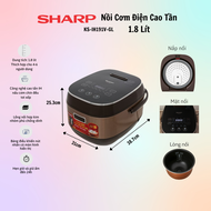 Nồi Cơm Điện Cao Tần Sharp KS-IH122V-BK/KS-IH191V-RD/KS-IH191V-GL/ KS-IH191V-BK 1.2 Lít - Nồi Cơm Đi