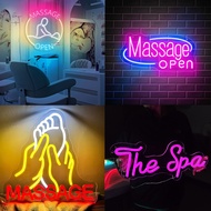 Massage Open Neon Sign Massage Open Beauty Salon Shop Led Light Custom Spa Beauty Shop Decors Open S