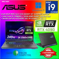 #RG180 USED ASUS ROG STRIX SCAR 16 G634JY Gaming Laptop intel i9 13980HX 32GB 1TB SSD RTX 4090  RTX4