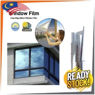 Solar Reflective Window Film One Way Privacy Mirror Tint Film 15％ VLT Anti-UV Glass Tinted Rumah Cer