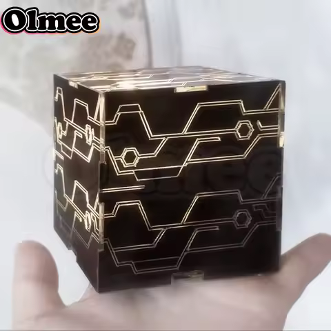 [Olmee]In Stock NieR LED Black Cube Block Box Luminous 2B 9S Cosplay Porp Model No.2 Type-B No.9 Typ