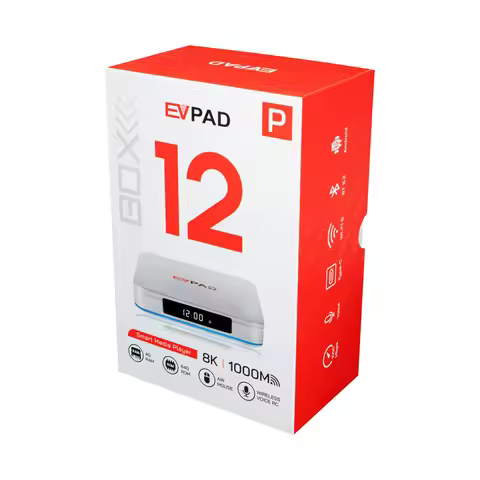 [Genuine]EVPAD 12P 2026 EV PAD 12pro Android TV Box 4G64G for Korea UK USA Canada Singapore Japan