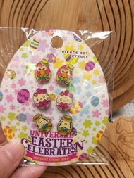 日本 環球影城限定 Elmo Snoopy Hellokitty Easter 復活節 耳環套裝