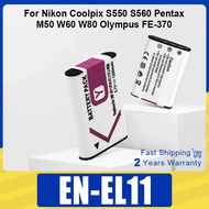 EN-EL11 Battery Li-60b D-Li78 NP-BY1 Rechargeable Battery For Nikon Coolpix S550 S560 Pentax M50 W60