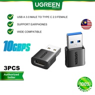 UGREEN USB A to C Adapter USB A 3.0 Male to USB Type C Female Connector 10Gbps Speed Type-c Adapter 