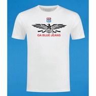 GA BLUE JEANS T-SHIRT WHITE COTTON AND MICROFIBER